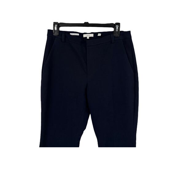 Vince Pants Stretch-Cotton Boot-Cut Trouser navy blue size 6 - Picture 2 of 5